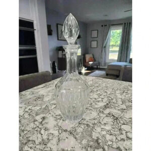 Vintage Heavy Crystal Glass Decanter